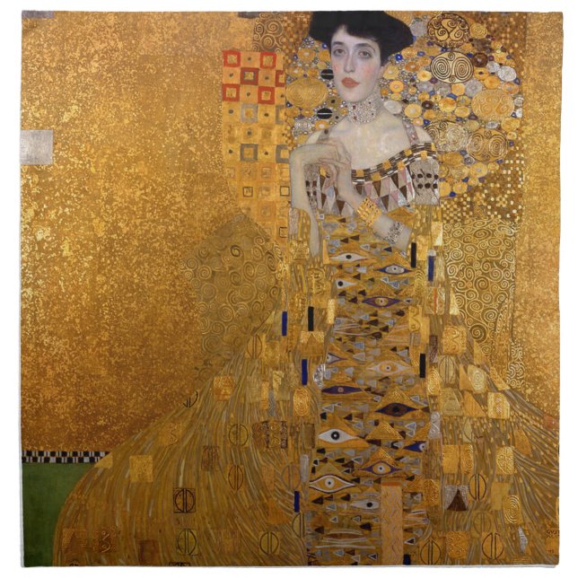 Gustav Klimt - Adele Bloch-Bauer I Painting Napkin (Front)