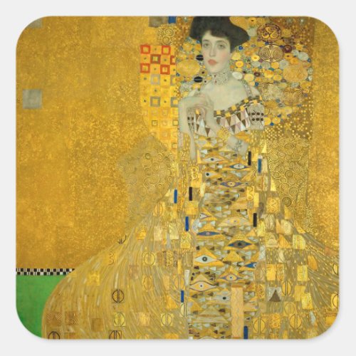 Gustav Klimt Adele Bloch_Bauer I Square Sticker