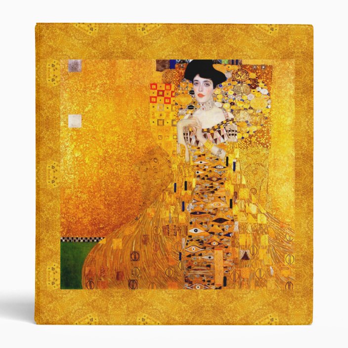 Gustav Klimt Adele Bloch Bauer Vintage Art Nouveau Binder Zazzle Com