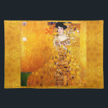 Gustav Klimt Adele Bloch-Bauer Vintage Art Nouveau Cloth Placemat<br><div class="desc">Gustav Klimt Portrait Of Adele Bloch-Bauer I Art Nouveau Painting Portrait of Adele Bloch-Bauer I is a 1907 painting by Gustav Klimt. The first of two portraits Klimt painted of Bloch-Bauer, it has been referred to as the final and most fully representative work of his golden phase. This painting, which...</div>