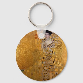 Gustav Klimt // Adele Bloch-bauer's Portrait. Keychain by decodesigns at Zazzle