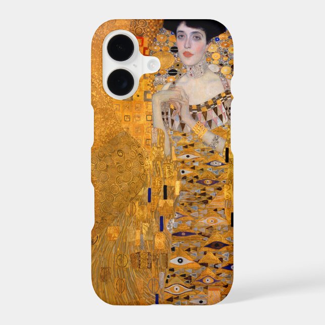 Gustav Klimt Adele Portrait Iphone Case (Back)