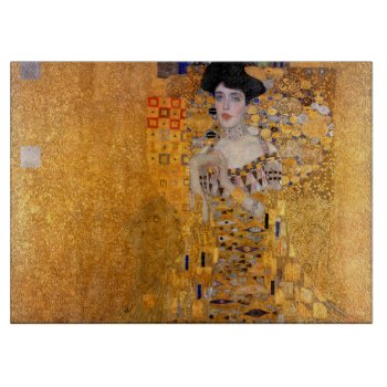 Gustav Klimt Adele Portrait Vintage Art Cutting Board by encore_arts at Zazzle