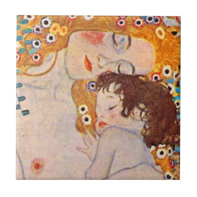 Gustav Klimt Ages of Woman Vintage Ceramic Tile