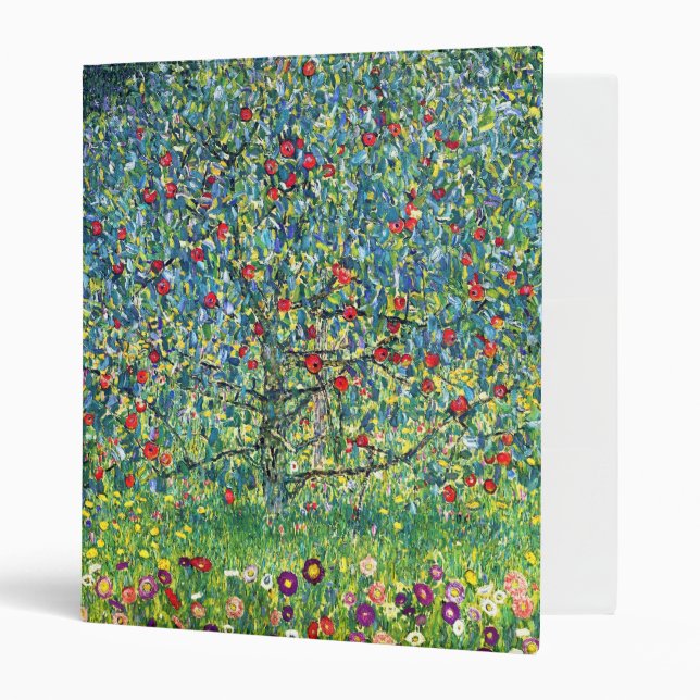 Gustav Klimt: Apple Tree 3 Ring Binder (Front/Inside)