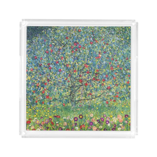 Gustav Klimt _ Apple Tree Acrylic Tray