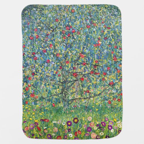 Gustav Klimt _ Apple Tree Baby Blanket