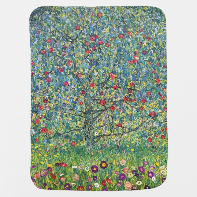 Gustav Klimt - Apple Tree Baby Blanket (Front)