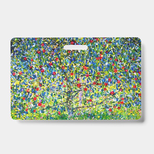 Gustav Klimt Apple Tree Badge (Front)