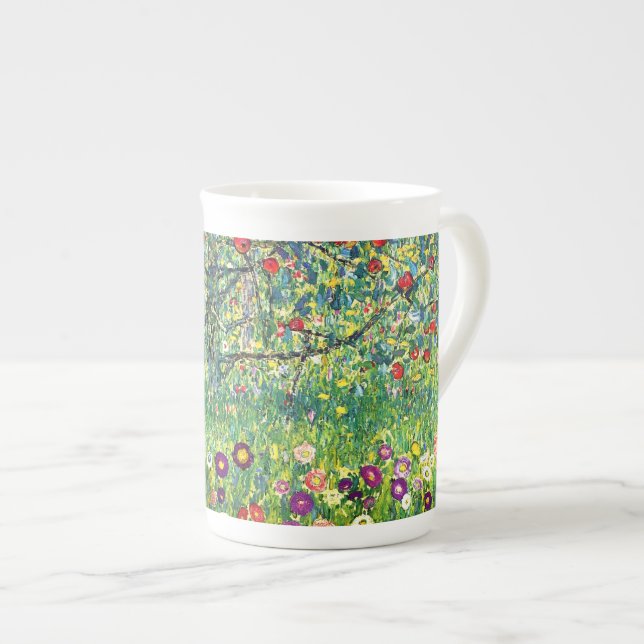 Gustav Klimt: Apple Tree Bone China Mug (Front Right)
