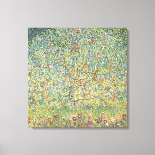 Gustav Klimt Apple Tree Canvas Print