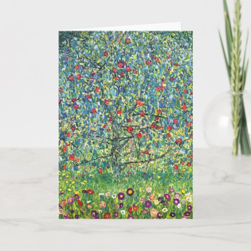 Gustav Klimt Apple Tree Card
