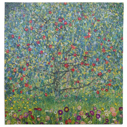 Gustav Klimt _ Apple Tree Cloth Napkin