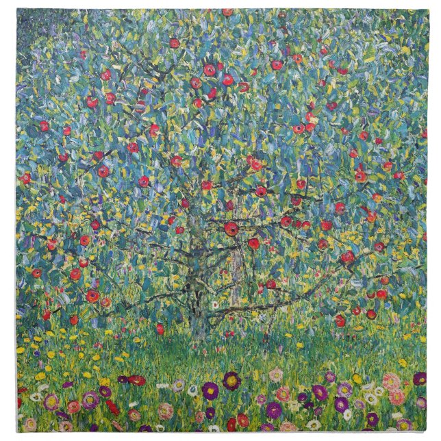 Gustav Klimt - Apple Tree Cloth Napkin (Front)