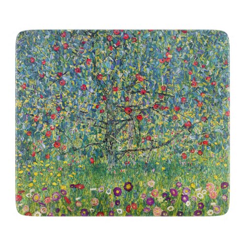 Gustav Klimt _ Apple Tree Cutting Board