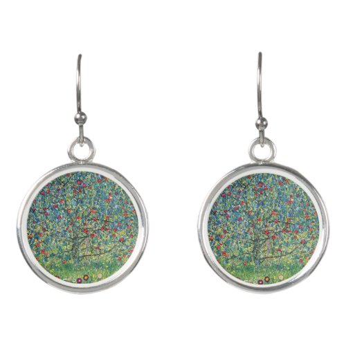 Gustav Klimt _ Apple Tree Earrings