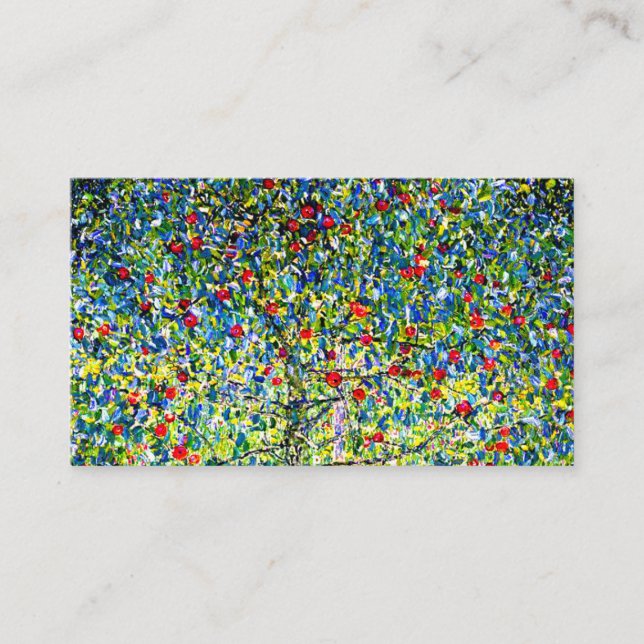 Gustav Klimt Apple Tree Enclosure Card (Front)