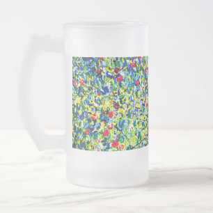 Gustav Klimt Apple Tree Frosted Glass Beer Mug