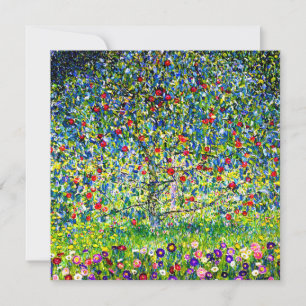Gustav Klimt Apple Tree Invitation