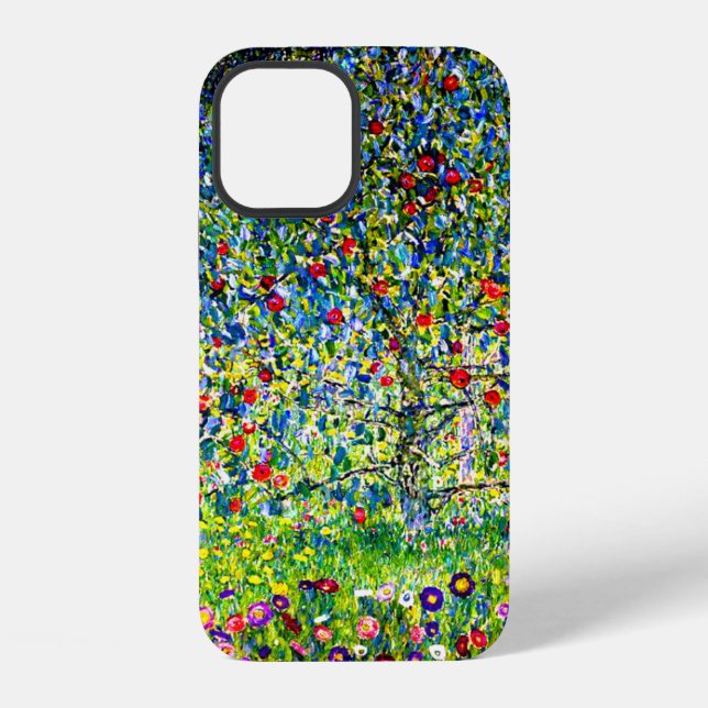Gustav Klimt Apple Tree Iphone Case (Back)