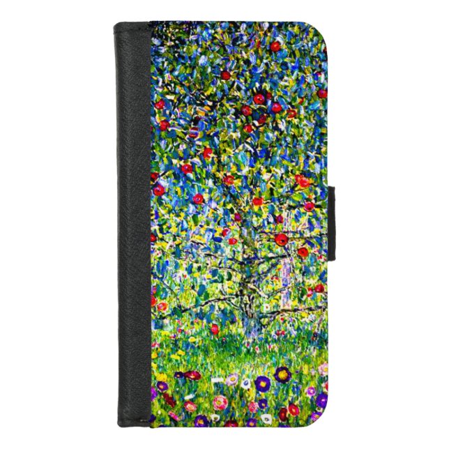 Gustav Klimt Apple Tree iPhone Wallet Case (Front)