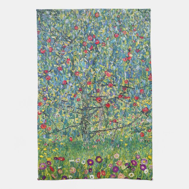 Gustav Klimt - Apple Tree Kitchen Towel (Vertical)