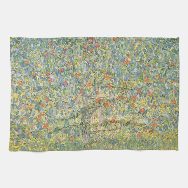 Gustav Klimt Apple Tree Kitchen Towel (Horizontal)