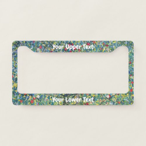 Gustav Klimt _ Apple Tree License Plate Frame