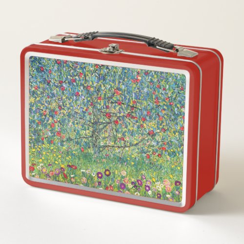 Gustav Klimt _ Apple Tree Metal Lunch Box