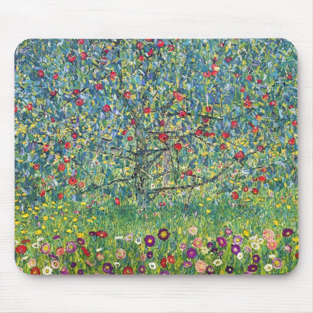 Gustav Klimt - Apple Tree Mouse Pad (Front)