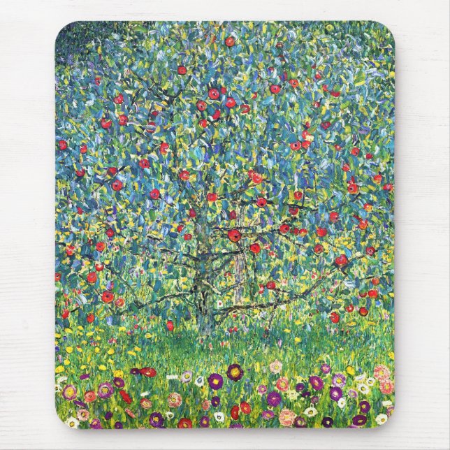 Gustav Klimt: Apple Tree Mouse Pad (Front)