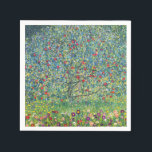 Gustav Klimt - Apple Tree Napkins<br><div class="desc">Apple Tree I - Gustav Klimt,  Oil on Canvas,  1907</div>