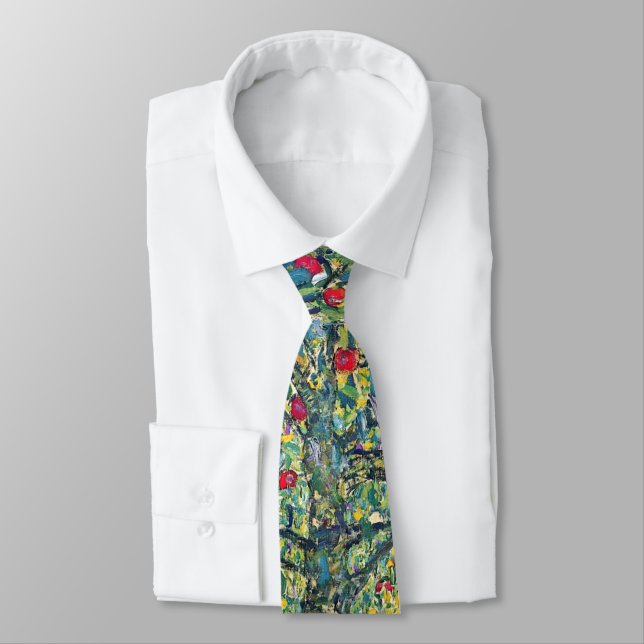 Gustav Klimt - Apple Tree Neck Tie (Tied)