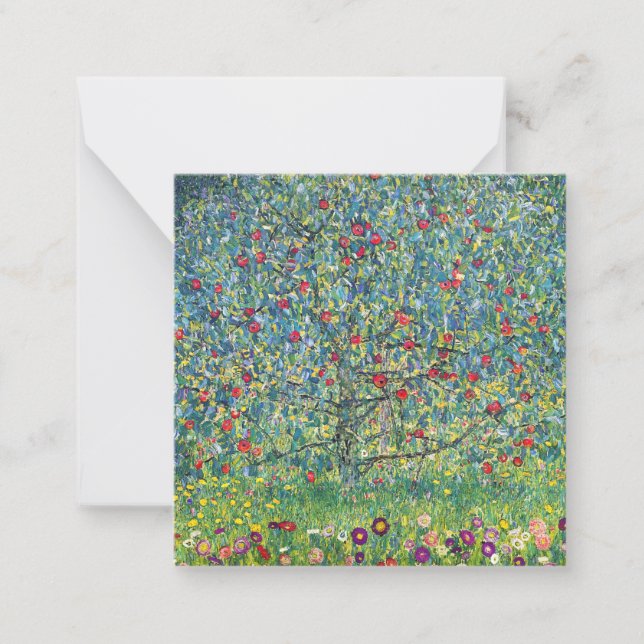 Gustav Klimt - Apple Tree Note Card (Front)