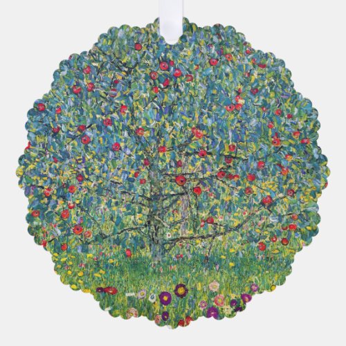 Gustav Klimt _ Apple Tree Ornament Card