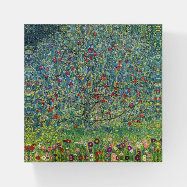 Gustav Klimt - Apple Tree Paperweight (Front)