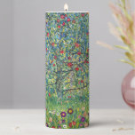 Gustav Klimt - Apple Tree Pillar Candle<br><div class="desc">Apple Tree I - Gustav Klimt,  Oil on Canvas,  1907</div>