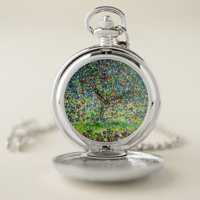 Gustav Klimt Apple Tree Pocket Watch (Inside)
