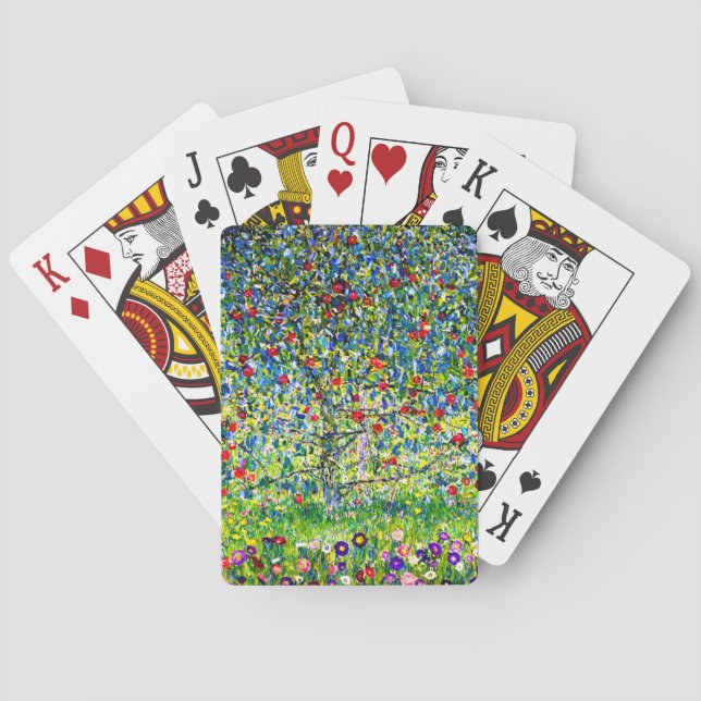 Gustav Klimt Apple Tree Poker Cards (Back)