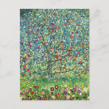 Gustav Klimt: Apple Tree Postcard by vintagechest at Zazzle
