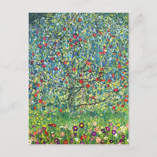 Gustav Klimt: Apple Tree Postcard (Front)