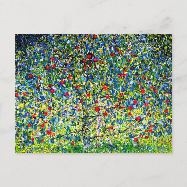 Gustav Klimt Apple Tree Postcard (Front)