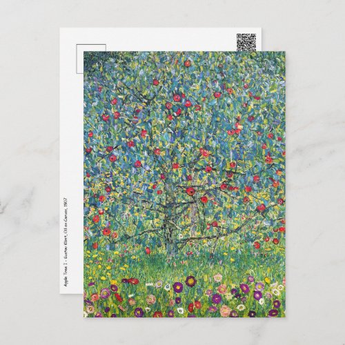 Gustav Klimt _ Apple Tree Postcard