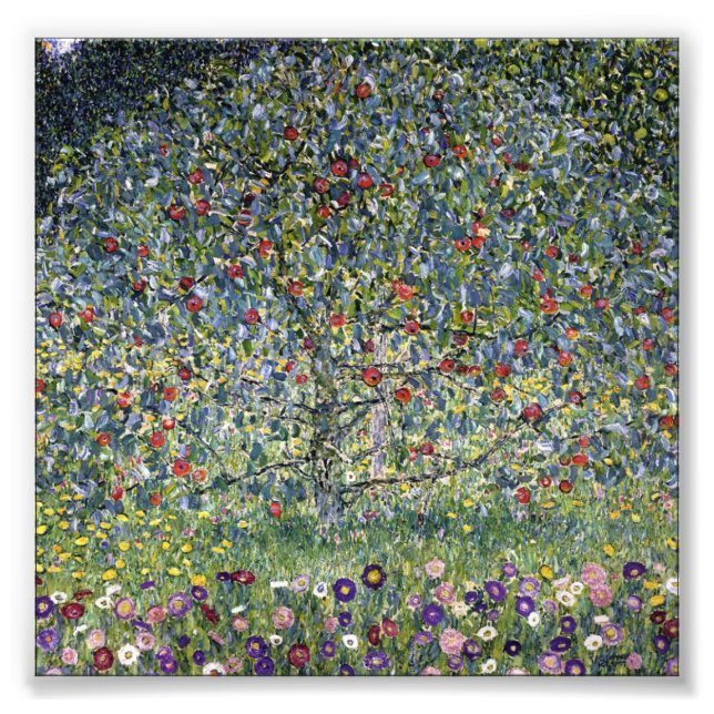 Gustav Klimt Apple Tree Print (Front)