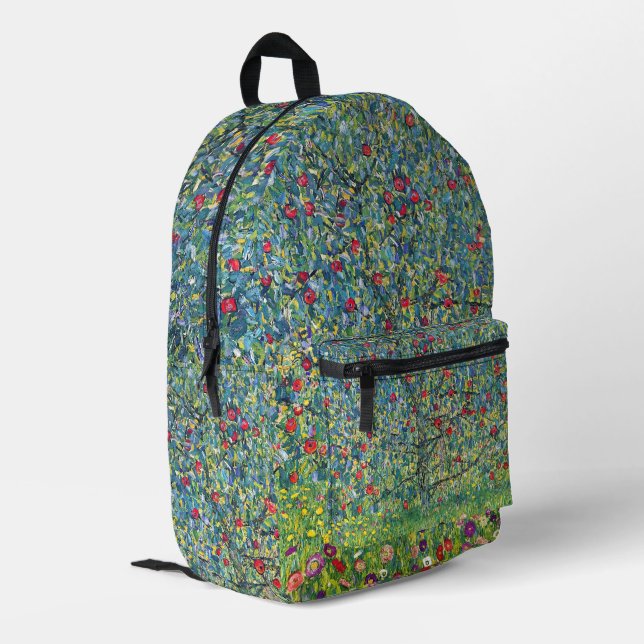 Gustav Klimt - Apple Tree Printed Backpack (Back Corner Left)