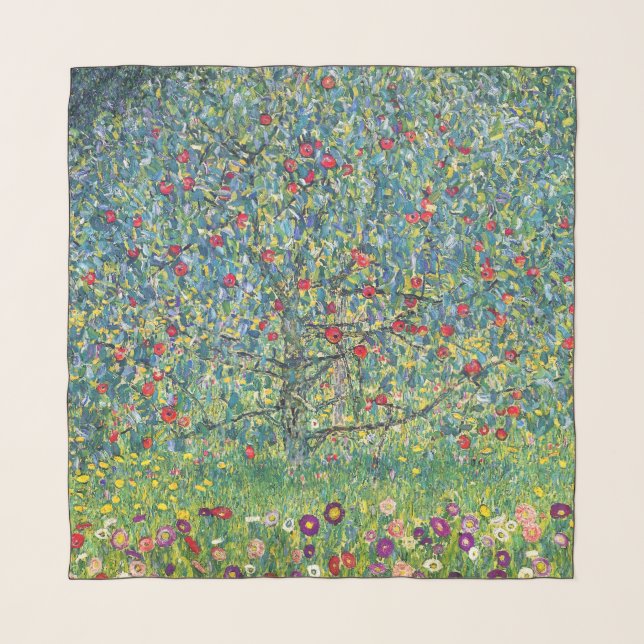 Gustav Klimt - Apple Tree Scarf (Front)