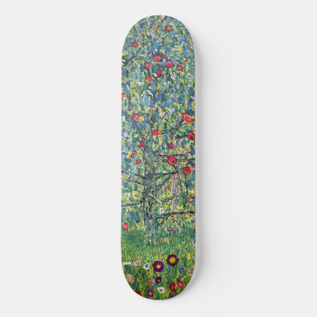 Gustav Klimt - Apple Tree Skateboard (Front)