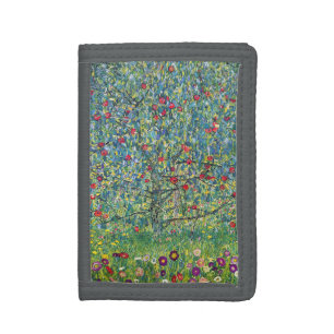 Gustav Klimt - Apple Tree Tri-fold Wallet
