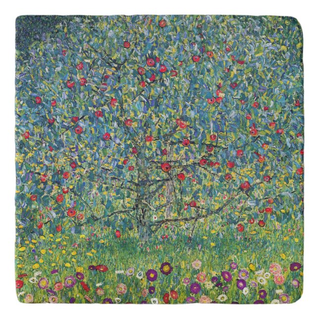 Gustav Klimt - Apple Tree Trivet (Front)