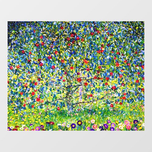 Gustav Klimt Apple Tree Upscaled Window Cling